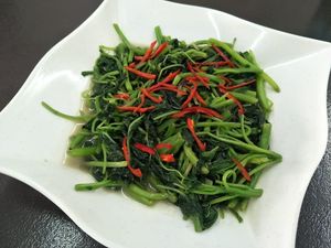 Fried Bayam at Soon Tet BCH in Selangor