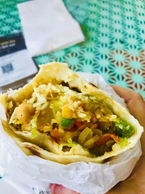 Vegan roti mild  at The Roti Shack in Cairns