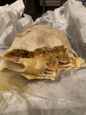 Vegan roti. $14 and tasty!  at The Roti Shack in Cairns