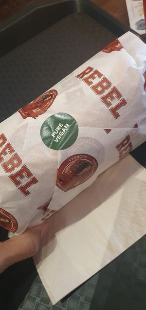 Pure vegan burger at Epi x Rebel in Central Singapore