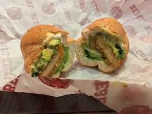 Vegan sandwich at Epi x Rebel in Central Singapore