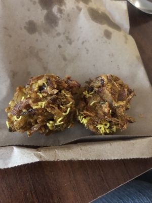 Onion bhajis  at Punjab Grill in Abu Dhabi