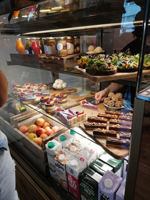 Food selection at Plants & Cakes in Frankfurt