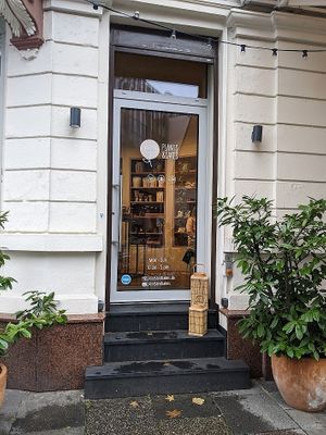 view from the street at Plants & Cakes in Frankfurt