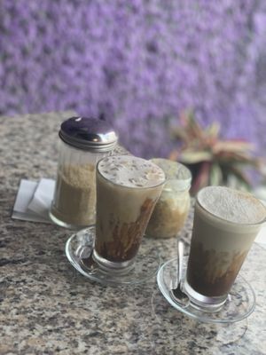 Iced coffees at Karma in Panama City