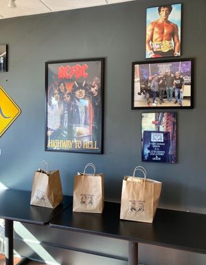 Inside. Carry out pickup table.  at Seitan's Realm in Columbus