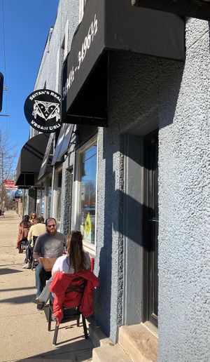 Outdoor seating.  at Seitan's Realm in Columbus
