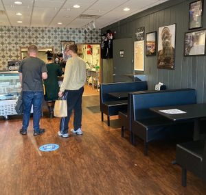 Interior. Line at the register to place order.  at Seitan's Realm in Columbus