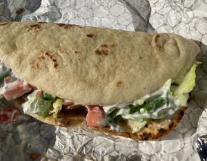 Outside the gyro at Seitan's Realm in Columbus