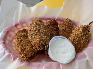 Jalapeno poppers at Seitan's Realm in Columbus