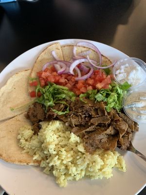 Gyro plate at Seitan's Realm in Columbus