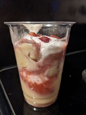 Angel food cup at Seitan's Realm in Columbus