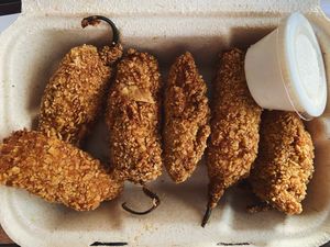 jalapeno poppers at Seitan's Realm in Columbus