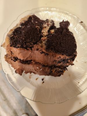 German Chocolate cake at Seitan's Realm in Columbus