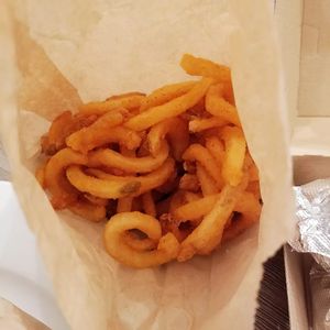 Curly Fries at Seitan's Realm in Columbus