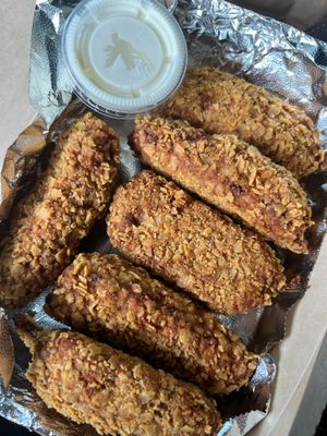 jalapeno poppers at Seitan's Realm in Columbus