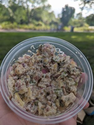 Potato salad!! at Seitan's Realm in Columbus