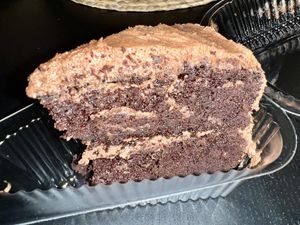 Devil’s food cake  at Seitan's Realm in Columbus