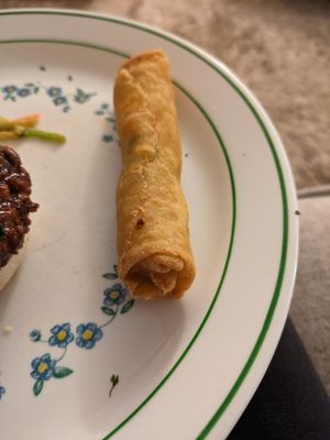 Spring roll at Seitan's Realm in Columbus