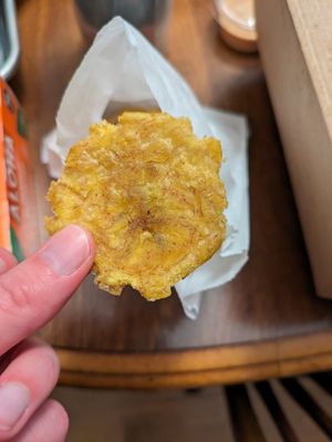 Fried plantains at Seitan's Realm in Columbus