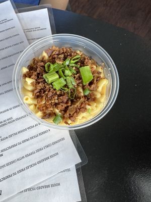 Mac n cheese   at Seitan's Realm in Columbus