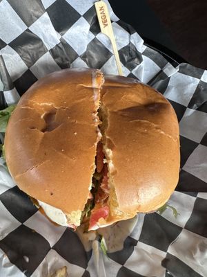 Buffalo chicken sandwich   at Seitan's Realm in Columbus