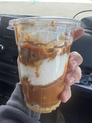 The Basic Witch pumpkin parfait cup. Honestly not my favorite of theirs, wayyy to pumpkiny (never thought I’d say that) and could’ve used some more cake bits or something  at Seitan's Realm in Columbus