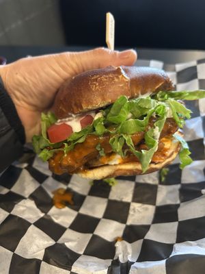Buffalo chickn sandwich   at Seitan's Realm in Columbus