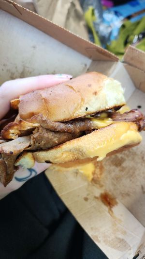 Vegan roast beef n cheddar at Seitan's Realm in Columbus