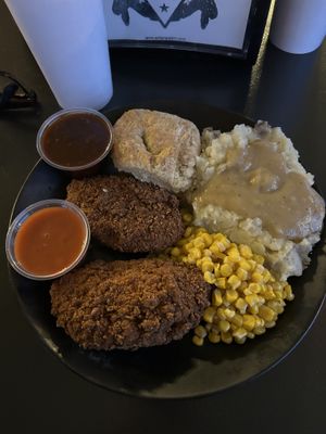 KFC Kevin’s Fried Chick’n   at Seitan's Realm in Columbus