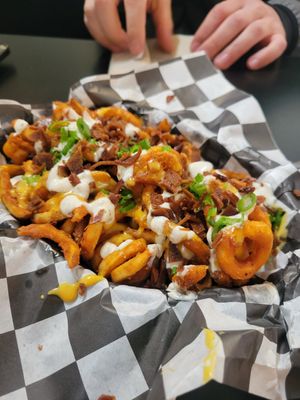 Special Seasoned Curly Fries at Seitan's Realm in Columbus