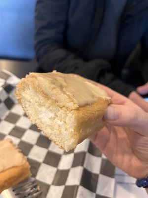 Long John (I think?) maple with vanilla inside   at Seitan's Realm in Columbus