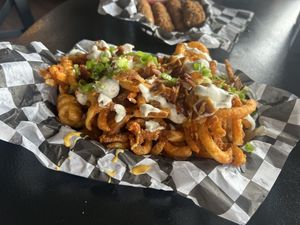 Loaded fries  at Seitan's Realm in Columbus