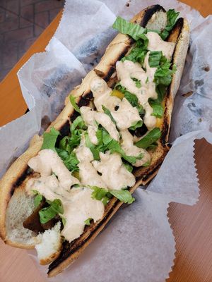 Philly Cheesesteak at Seitan's Realm in Columbus