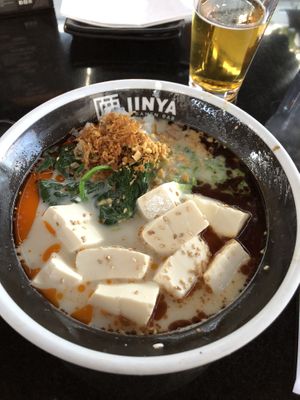 Delicious vegan ramen at JINYA Ramen Bar in Los Angeles