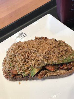 Avocado Toast  at Love Life Cafe in Miami Beach