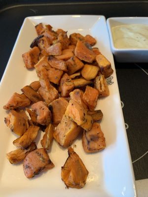Sweet potato side at Love Life Cafe in Miami Beach