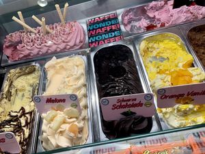 ice cream at Wonder Waffel - Berlin Mall in Berlin