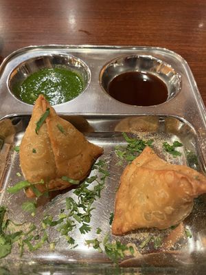 Veggie pakoras.   at Indian Street Food in Gainesville