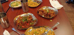 Delicious! Veggie fried rice, Gobi Manchurian and Gobi 65. at Indian Street Food in Gainesville
