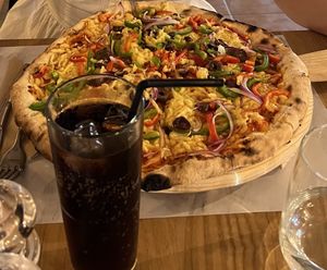 Pizza Vegetale mit veganem Käse  at Il Gusto - Maybe closed in Planos