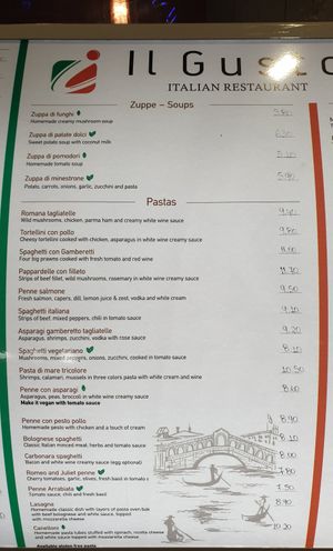 Menu2 at Il Gusto - Maybe closed in Planos