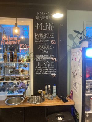 Menu (weekday) at FRØ in Tromsoe