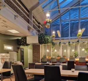 Seating at FRØ in Tromsoe