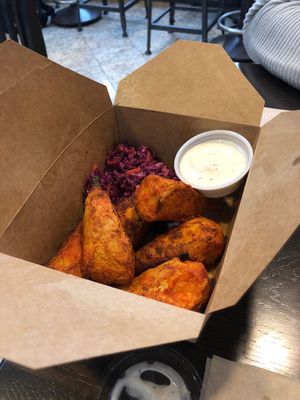 Hot wings and garlic aioli   at Copper Branch - 16th Ave in Calgary