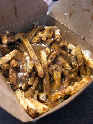 Mushroom poutine  at Copper Branch - 16th Ave in Calgary
