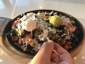 Vegan nachos at Copper Branch - 16th Ave in Calgary