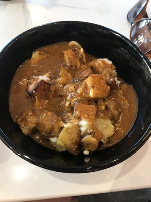 Vegan potato poutine  at Copper Branch - 16th Ave in Calgary
