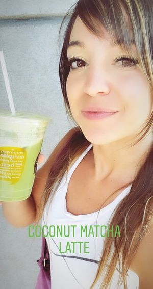 Coconut Matcha Tea Latte at Copper Branch - 16th Ave in Calgary