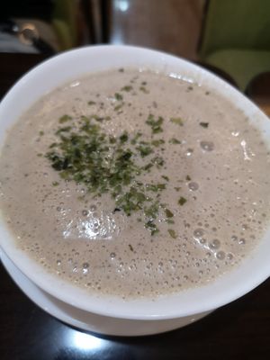 Mushroom soup at Dr. Tam's Vegan Haus in Pasig